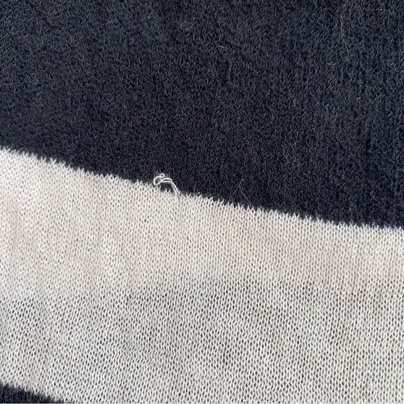 Caroline Constas Dress Black White Stripe XS Bell sleeve - Picture 6 of 6